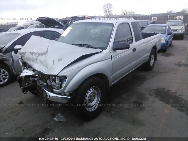 5TEVL52N73Z229105 - 2003 TOYOTA TACOMA XTRACAB SILVER photo 2