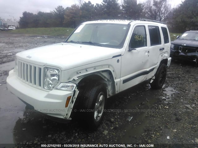 1J4PN2GK6AW150013 - 2010 JEEP LIBERTY SPORT WHITE photo 2