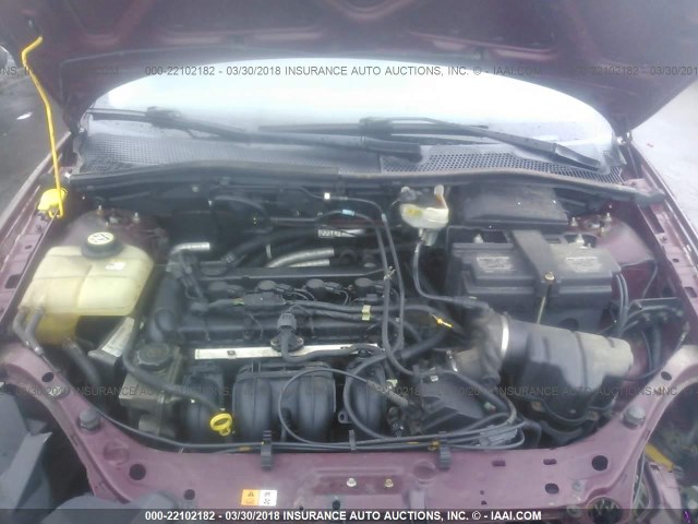 1FAHP34NX7W268945 - 2007 FORD FOCUS ZX4/S/SE/SES 红色 照片 10