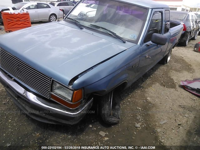 1FTCR14U1MPA98166 - 1991 FORD RANGER SUPER CAB Light Blue photo 6