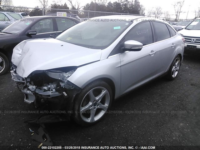 1FADP3J27EL316201 - 2014 FORD FOCUS TITANIUM WHITE photo 2