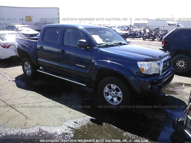 5TELU42N05Z095443 - 2005 TOYOTA TACOMA DOUBLE CAB 蓝色 照片 1