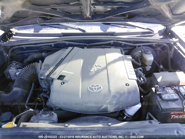 5TELU42N05Z095443 - 2005 TOYOTA TACOMA DOUBLE CAB 蓝色 照片 10