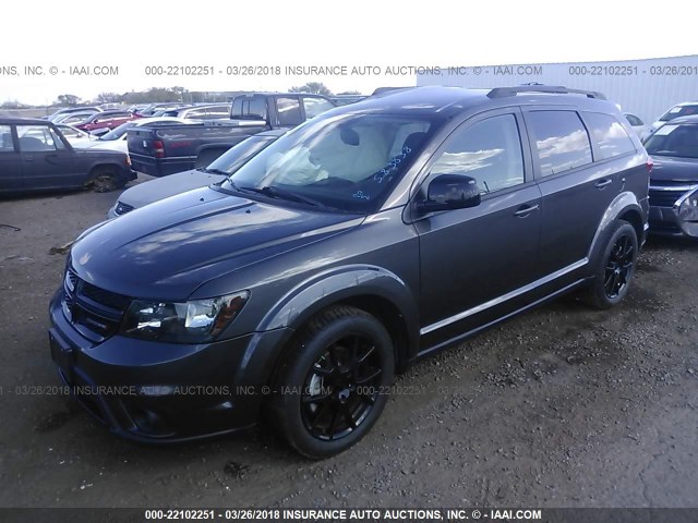 3C4PDCBG7FT583838 - 2015 DODGE JOURNEY SXT GRAY photo 2