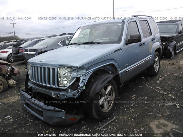 1C4PJLAK4CW207862 - 2012 JEEP LIBERTY SPORT 浅蓝色 照片 2