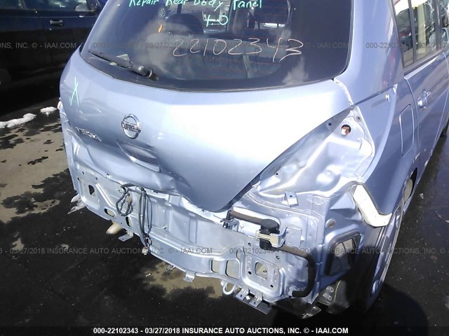 3N1BC13E39L396666 - 2009 NISSAN VERSA S/SL BLUE photo 6