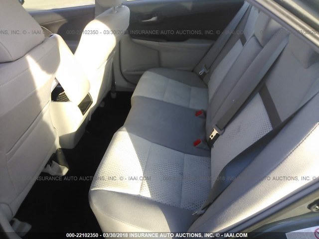 4T4BF1FK2DR334195 - 2013 TOYOTA CAMRY L/SE/LE/XLE 绿色 照片 8