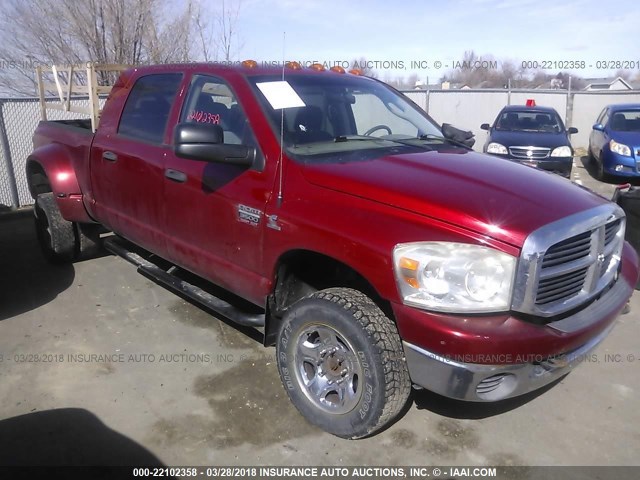 3D7MX49A97G814059 - 2007 DODGE RAM 3500 RED photo 1