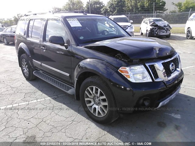 5N1AR1NBXCC609363 - 2012 NISSAN PATHFINDER S/LE/SE BLACK photo 1