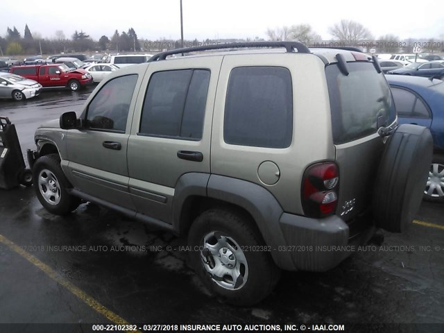 1J4GL48K67W620730 - 2007 JEEP LIBERTY SPORT 灰色 照片 3