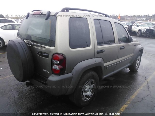 1J4GL48K67W620730 - 2007 JEEP LIBERTY SPORT 灰色 照片 4