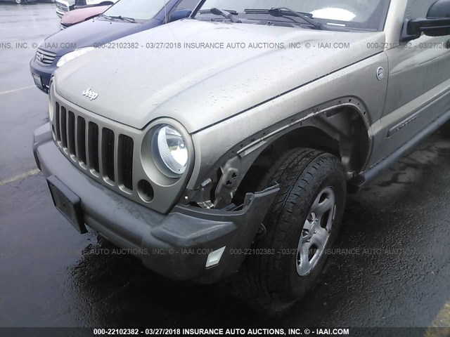 1J4GL48K67W620730 - 2007 JEEP LIBERTY SPORT GRAY photo 6