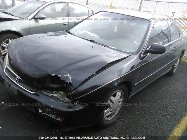 1HGCD7256TA013340 - 1996 HONDA ACCORD EX/EX-R BLACK photo 2