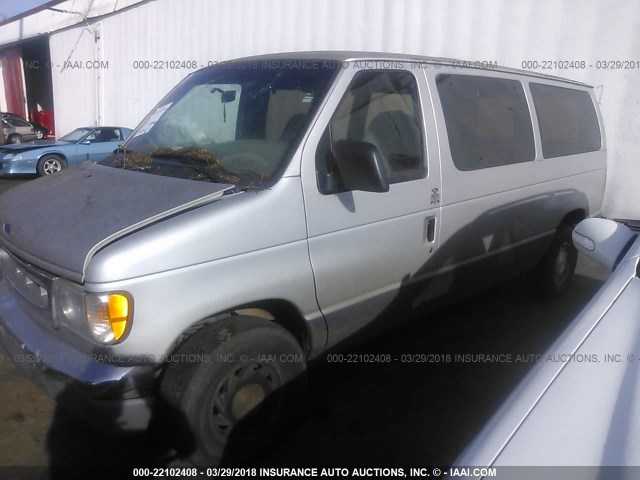 1FTEE1429VHB53896 - 1997 FORD ECONOLINE E150 VAN SILVER photo 2