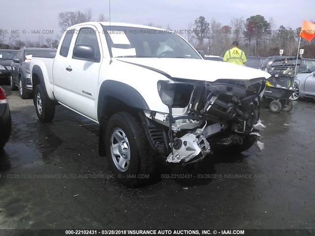 5TETU62N09Z635617 - 2009 TOYOTA TACOMA PRERUNNER ACCESS CAB WHITE photo 1