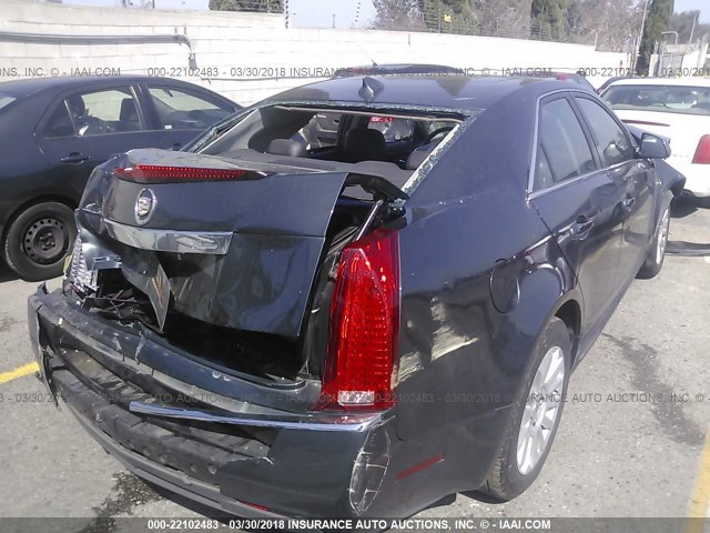 1G6DF5E59D0102259 - 2013 CADILLAC CTS LUXURY COLLECTION GRAY photo 4