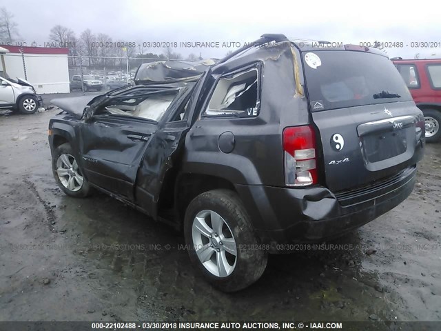 1C4NJRBB5GD522597 - 2016 JEEP PATRIOT SPORT GRAY photo 3