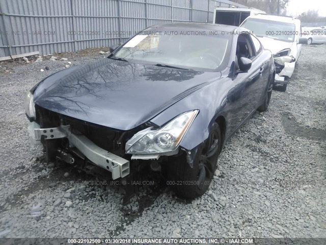 JNKCV64E98M113083 - 2008 INFINITI G37 JOURNEY/SPORT BLUE photo 2