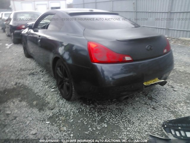 JNKCV64E98M113083 - 2008 INFINITI G37 JOURNEY/SPORT BLUE photo 3