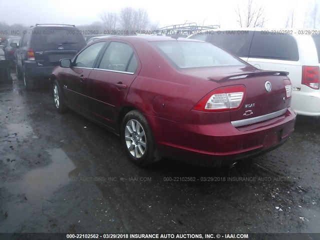 3MEHM07157R635830 - 2007 MERCURY MILAN RED photo 3