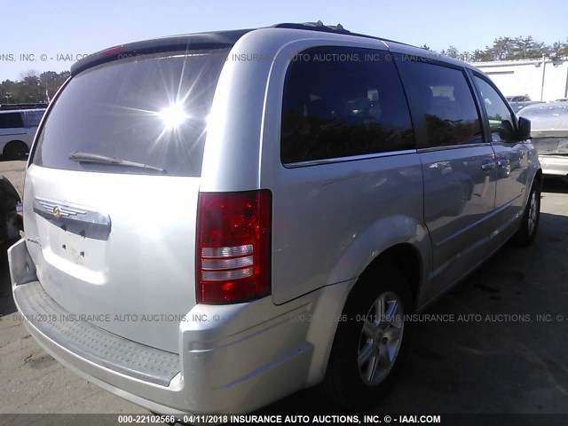 2A8HR54P28R765637 - 2008 CHRYSLER TOWN & COUNTRY TOURING GRAY photo 4