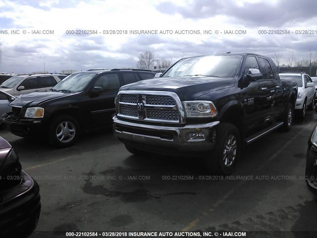 3C63R3MLXEG247786 - 2014 RAM 3500 LARAMIE BLACK photo 2