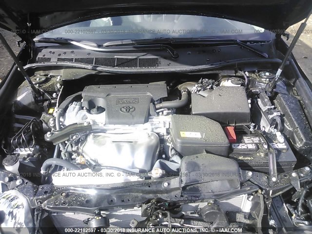 4T1BF1FK0HU451631 - 2017 TOYOTA CAMRY LE/XLE/SE/XSE BLACK photo 10