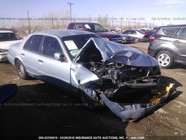 2FAFP74W0YX132871 - 2000 FORD CROWN VICTORIA LX Light Blue photo 1