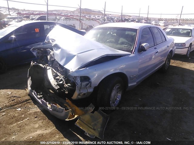 2FAFP74W0YX132871 - 2000 FORD CROWN VICTORIA LX Light Blue photo 2