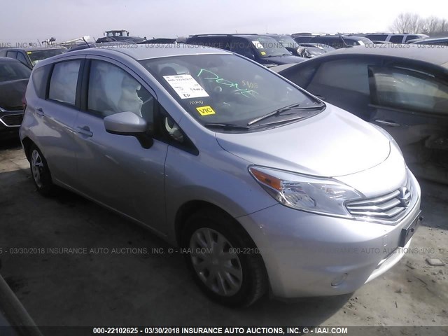 3N1CE2CP2FL418254 - 2015 NISSAN VERSA NOTE S/S PLUS/SV/SL/SR SILVER photo 1