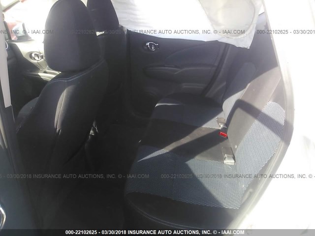 3N1CE2CP2FL418254 - 2015 NISSAN VERSA NOTE S/S PLUS/SV/SL/SR SILVER photo 8