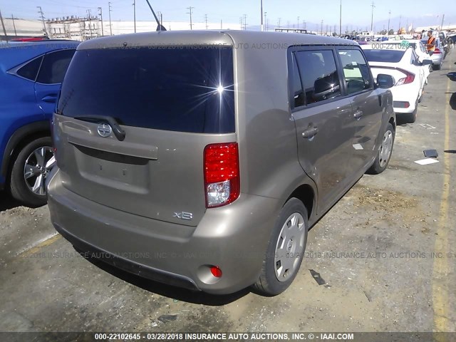 JTLZE4FE5DJ037858 - 2013 TOYOTA SCION XB BROWN photo 4