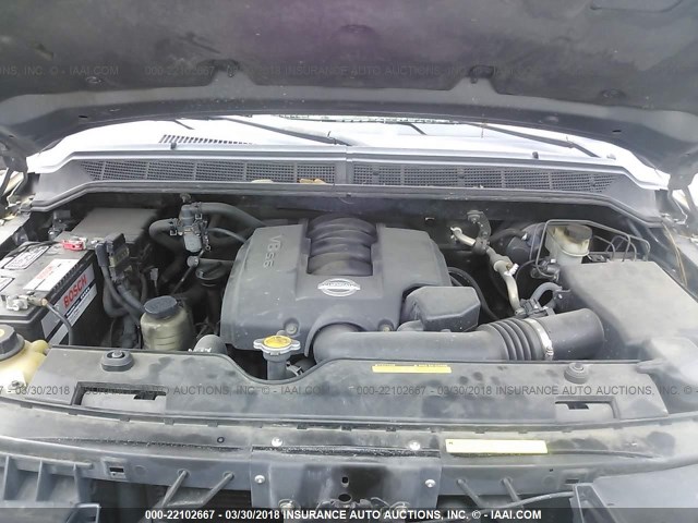 1N6AA07A14N551575 - 2004 NISSAN TITAN XE/SE/LE 灰色 照片 10