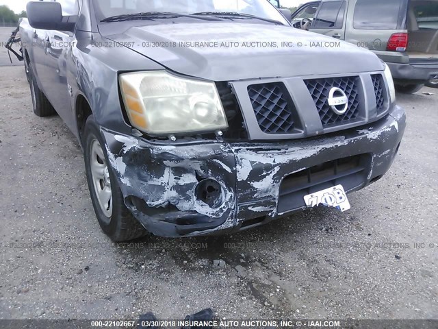 1N6AA07A14N551575 - 2004 NISSAN TITAN XE/SE/LE GRAY photo 6