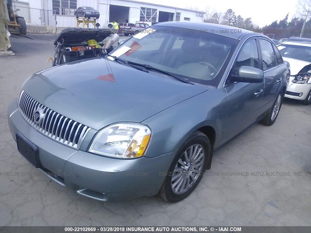 1MEHM43126G605722 - 2006 MERCURY MONTEGO PREMIER GRAY photo 2