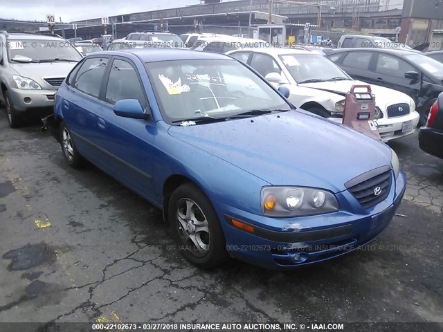 KMHDN56D25U177560 - 2005 HYUNDAI ELANTRA GLS/GT BLUE photo 1