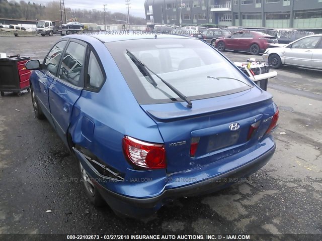 KMHDN56D25U177560 - 2005 HYUNDAI ELANTRA GLS/GT BLUE photo 6