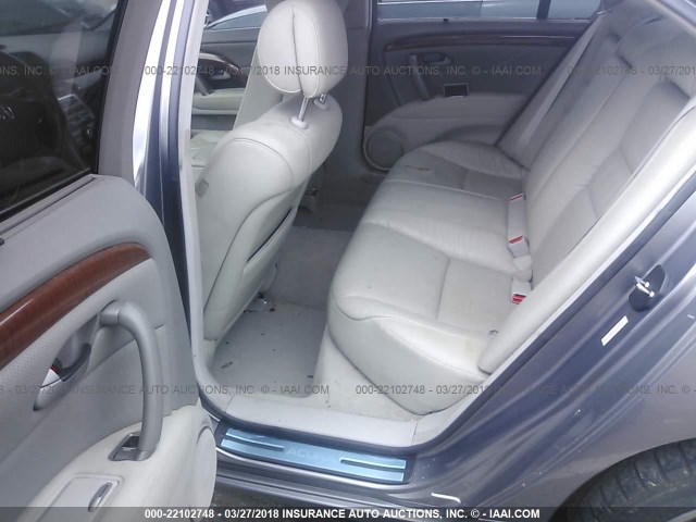 JH4KB165X6C002534 - 2006 ACURA RL ნაცრისფერი ფოტო 8