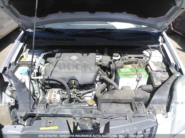 3N1AB61E57L616305 - 2007 NISSAN SENTRA 2.0/2.0S/2.0SL SILVER photo 10