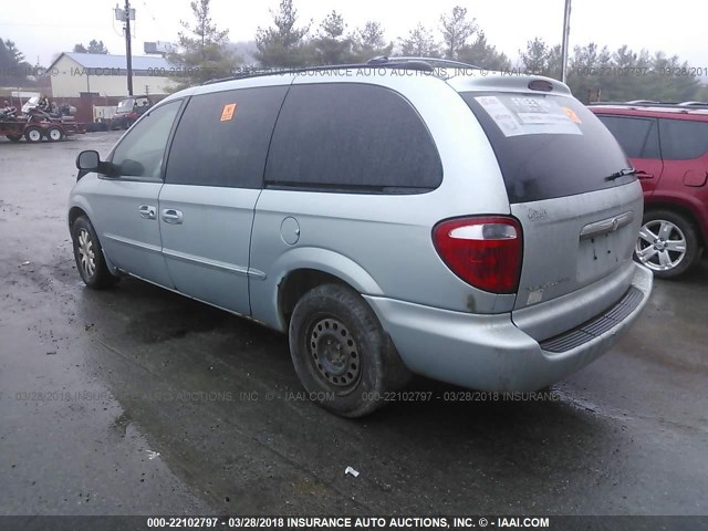 2C4GP44322R559788 - 2002 CHRYSLER TOWN & COUNTRY LX Light Blue photo 3