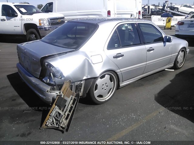 WDBHA33G6WF711491 - 1998 MERCEDES-BENZ C 43 SILVER photo 4