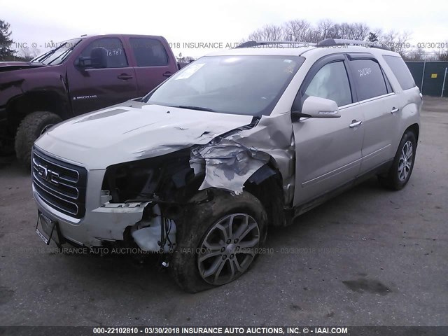 1GKKVRKD3DJ206397 - 2013 GMC ACADIA SLT-1 Brązowy zdjęcie 2