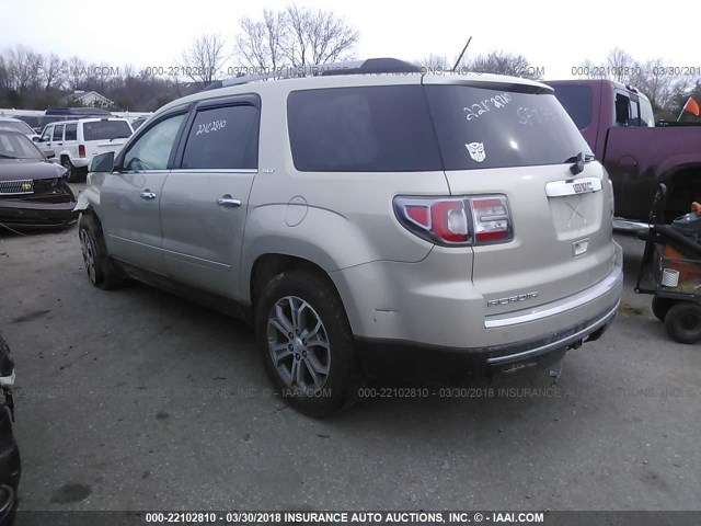 1GKKVRKD3DJ206397 - 2013 GMC ACADIA SLT-1 Brązowy zdjęcie 3