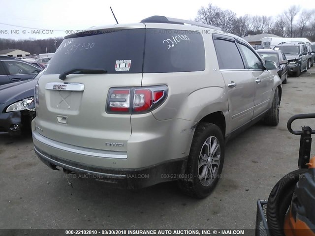 1GKKVRKD3DJ206397 - 2013 GMC ACADIA SLT-1 TAN photo 4