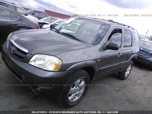 4F2CZ06134KM03063 - 2004 MAZDA TRIBUTE ES GRAY photo 2