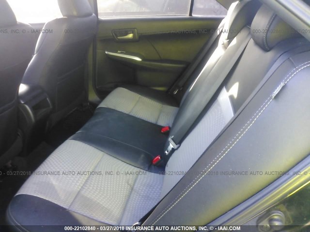 4T1BF1FK7CU025296 - 2012 TOYOTA CAMRY SE/LE/XLE 黑色 照片 8