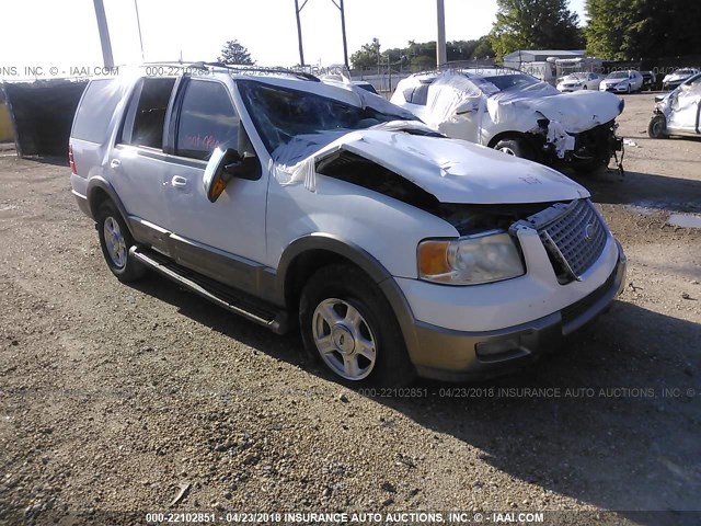 1FMRU17W44LB20573 - 2004 FORD EXPEDITION EDDIE BAUER WHITE photo 1