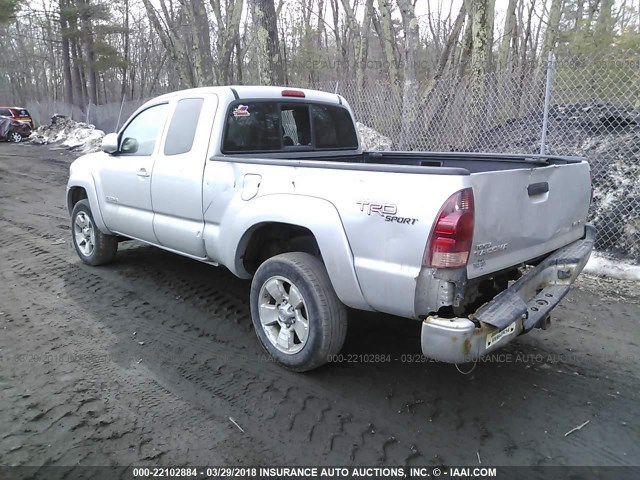 5TEUU42N08Z506980 - 2008 TOYOTA TACOMA ACCESS CAB ვერცხლისფერი ფოტო 3