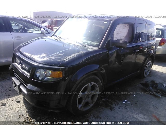 5J6YH17997L012611 - 2007 HONDA ELEMENT SC BLACK photo 2