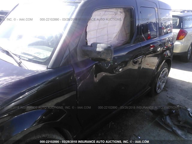 5J6YH17997L012611 - 2007 HONDA ELEMENT SC BLACK photo 6